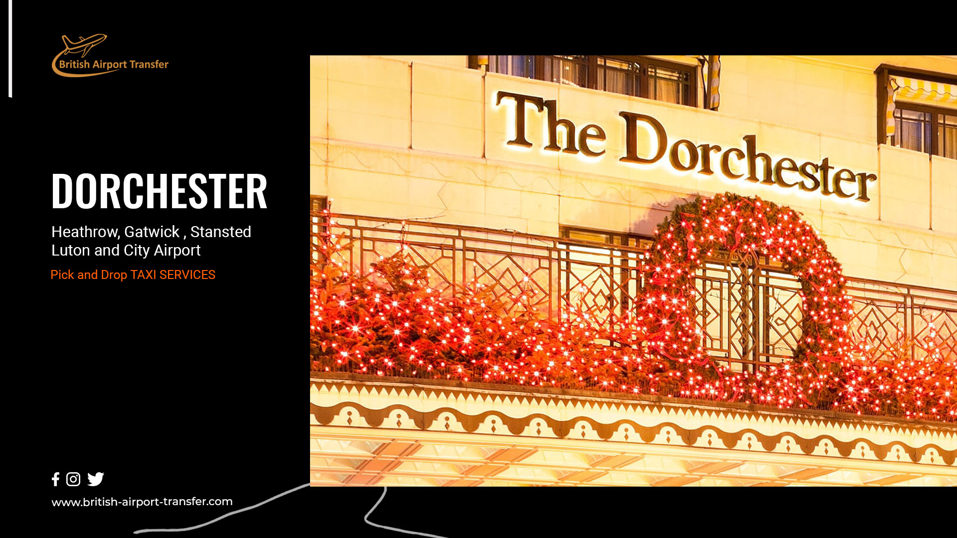 Heathrow to The Dorchester Hotel London Cab Service