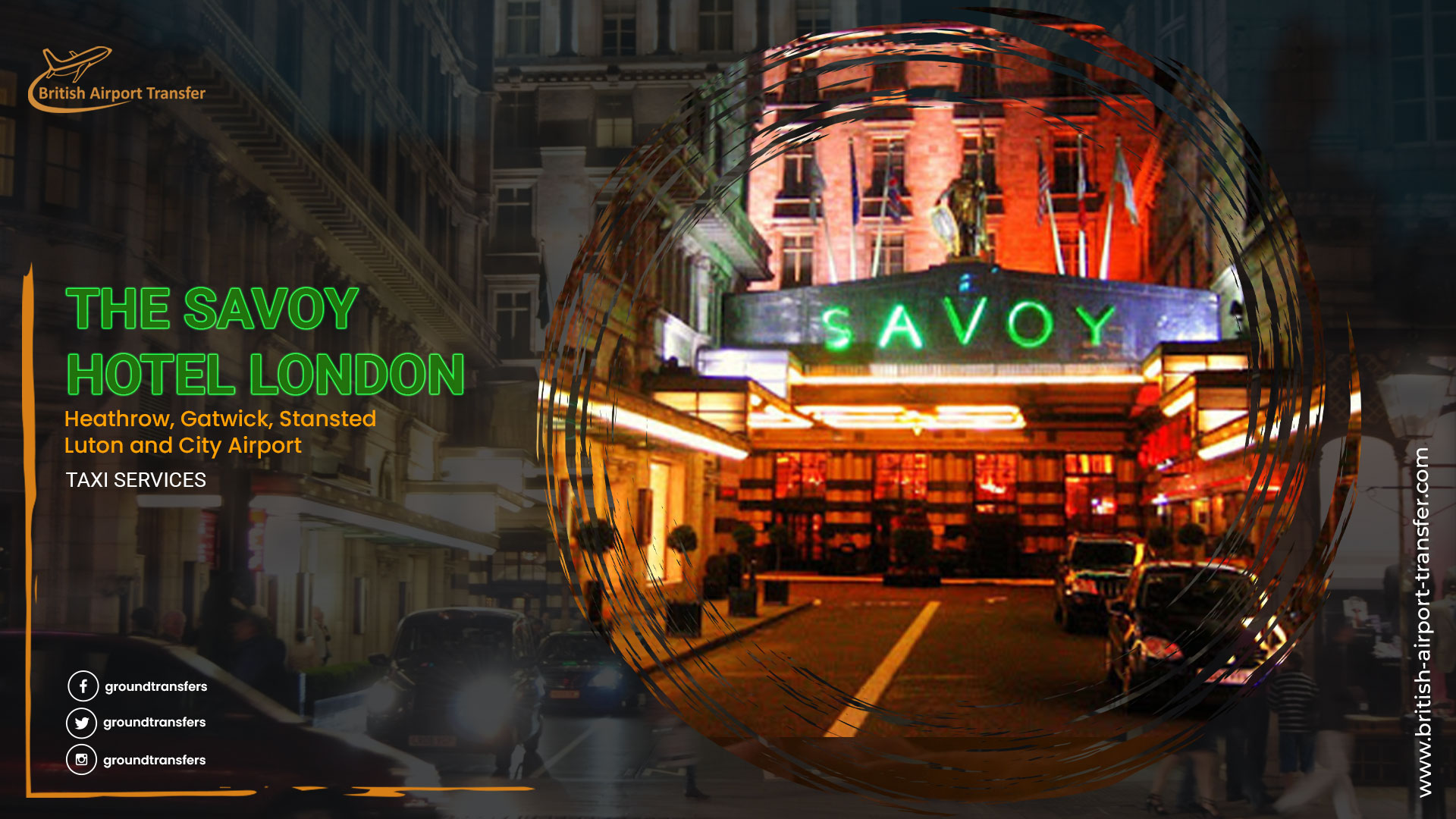 Taxi Service – The Savoy Hotel London / WC2R 0EZ