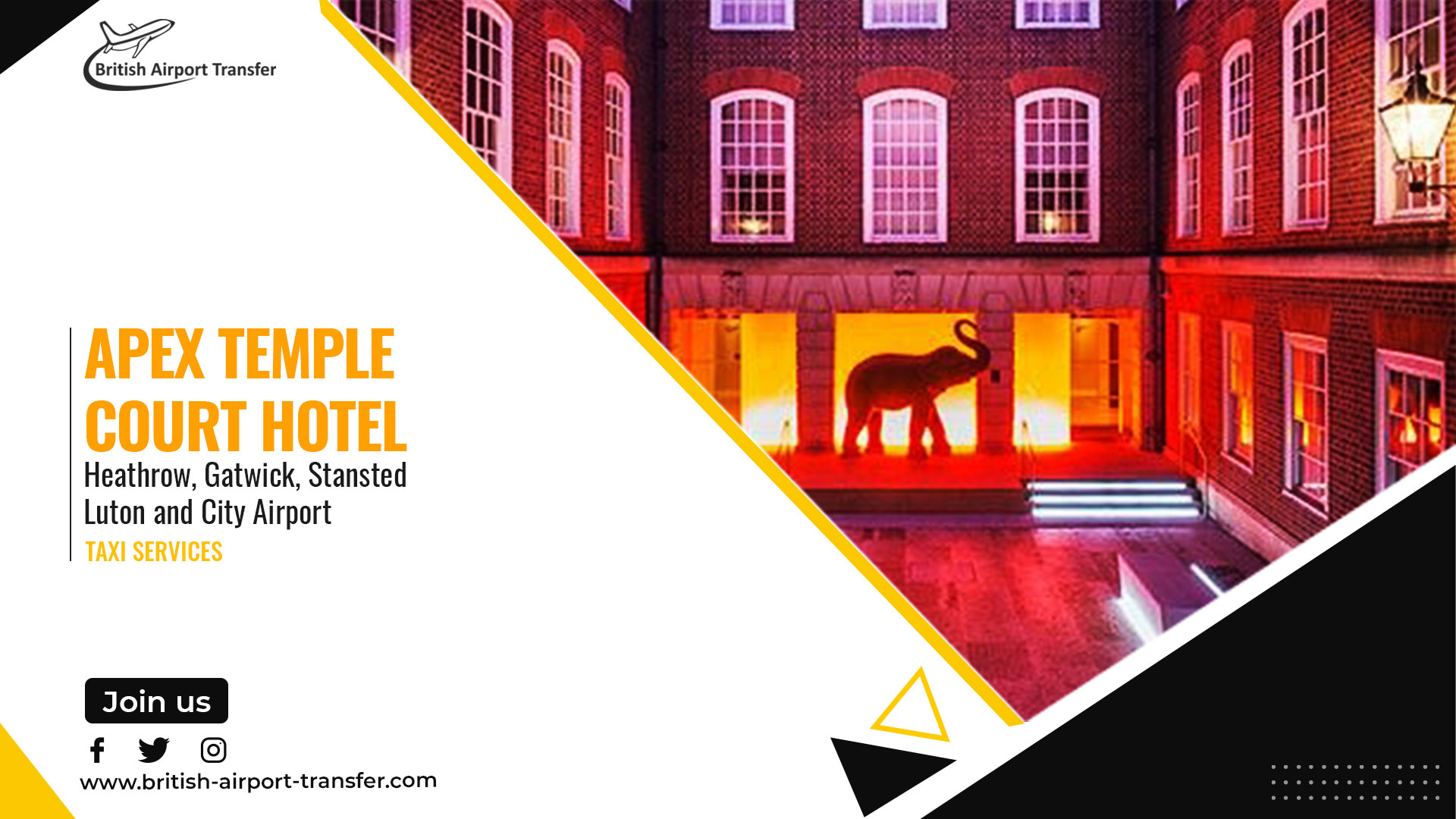 Taxi Service – Apex Temple Court Hotel / EC4Y 1AG