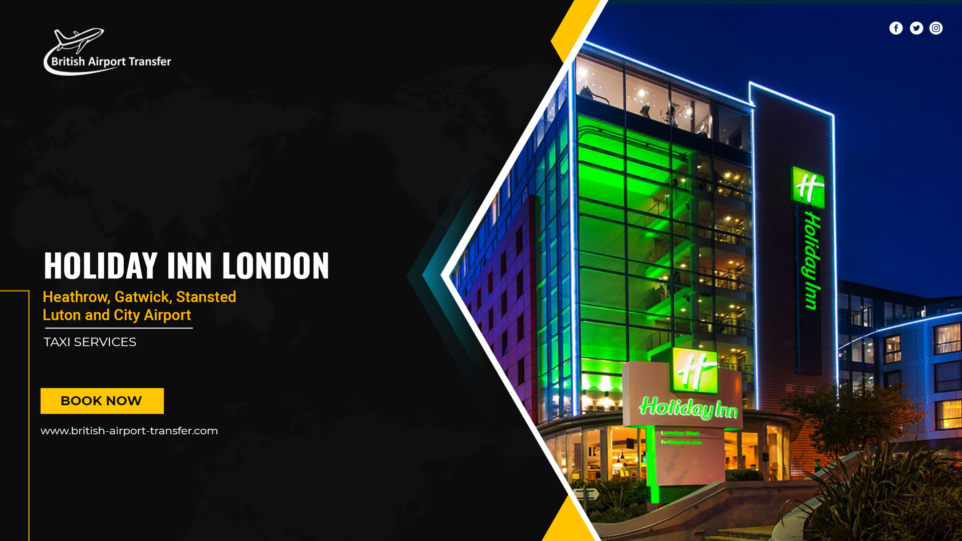 Taxi Service – Holiday Inn London – Regent’s Park / W1W 5EE
