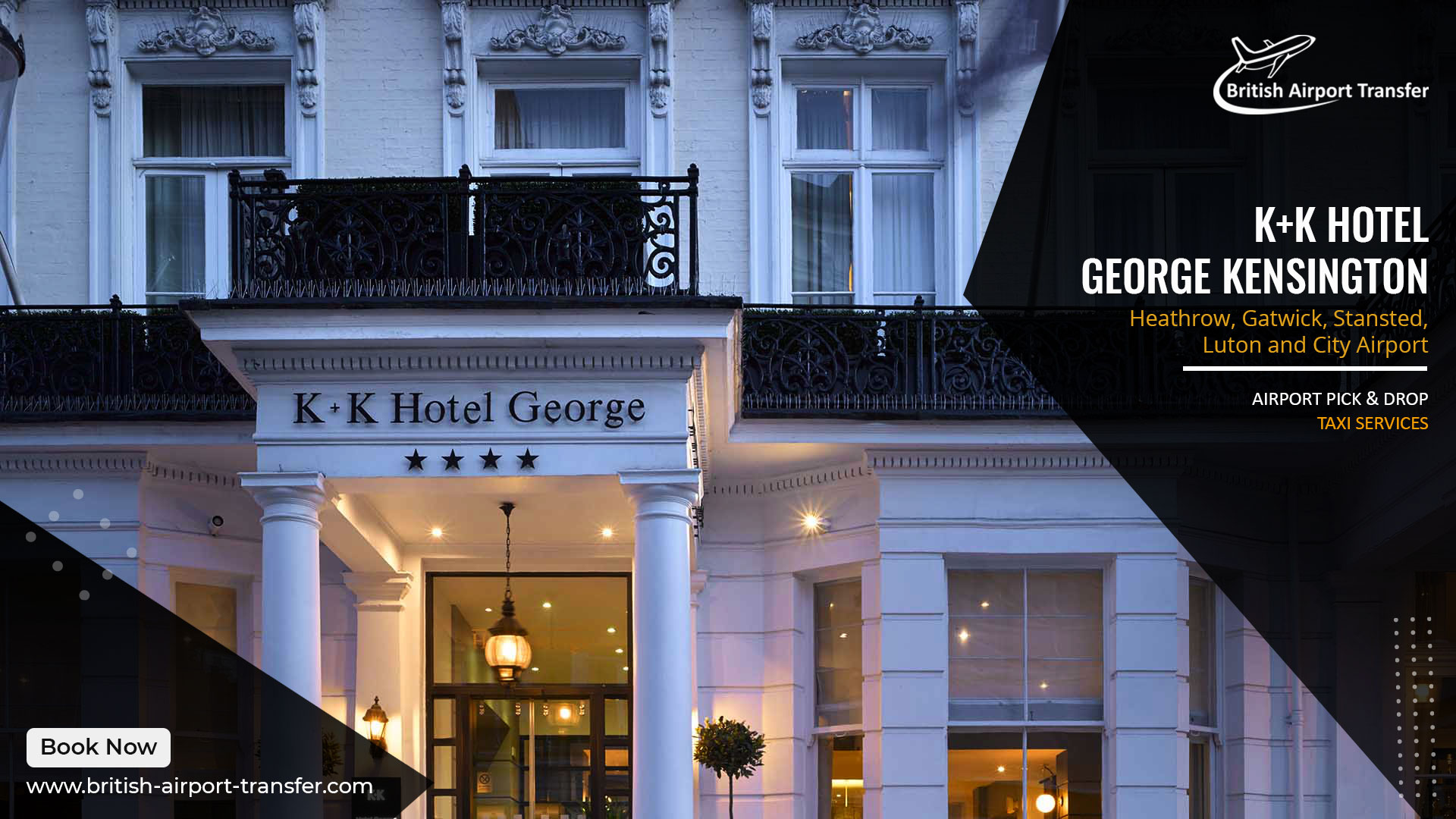 Taxi Service K+K Hotel George Kensington / SW5 9NB