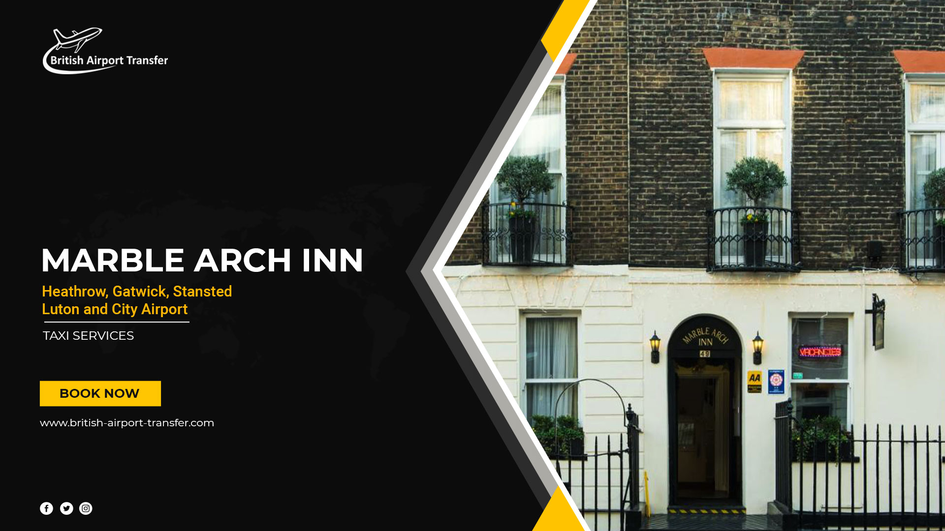 Taxi Service – Marble Arch Inn / W1H 5QR
