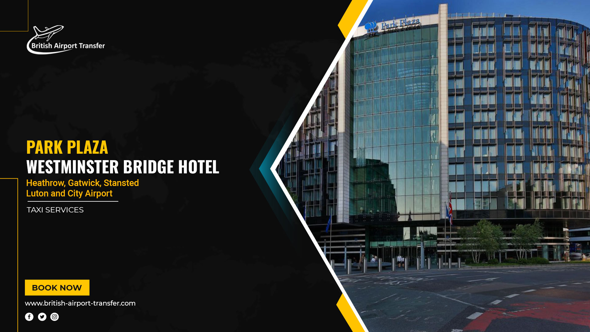 Taxi Service – Park Plaza Westminster Bridge Hotel London / SE1 7UT