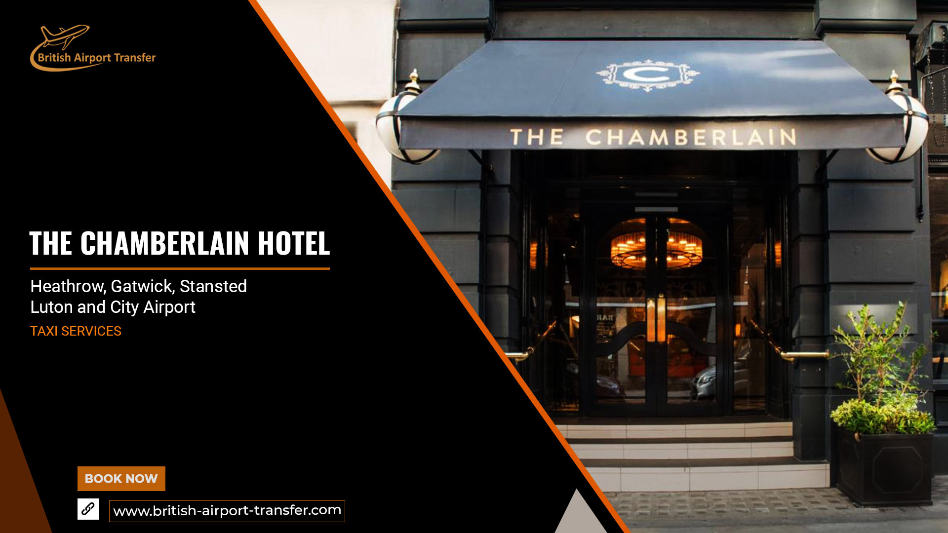 Taxi Service – The Chamberlain Hotel, Tower Bridge / EC3N 1NU